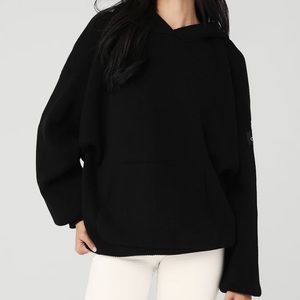 Alo Yoga Scholar Hooded Sweater Black M